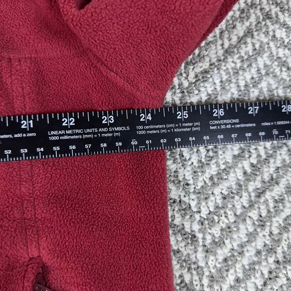 Columbia Fleece Jacket Men XL Red Wells Fargo Embroidered Warm Zip-Up - Picture 4 of 5